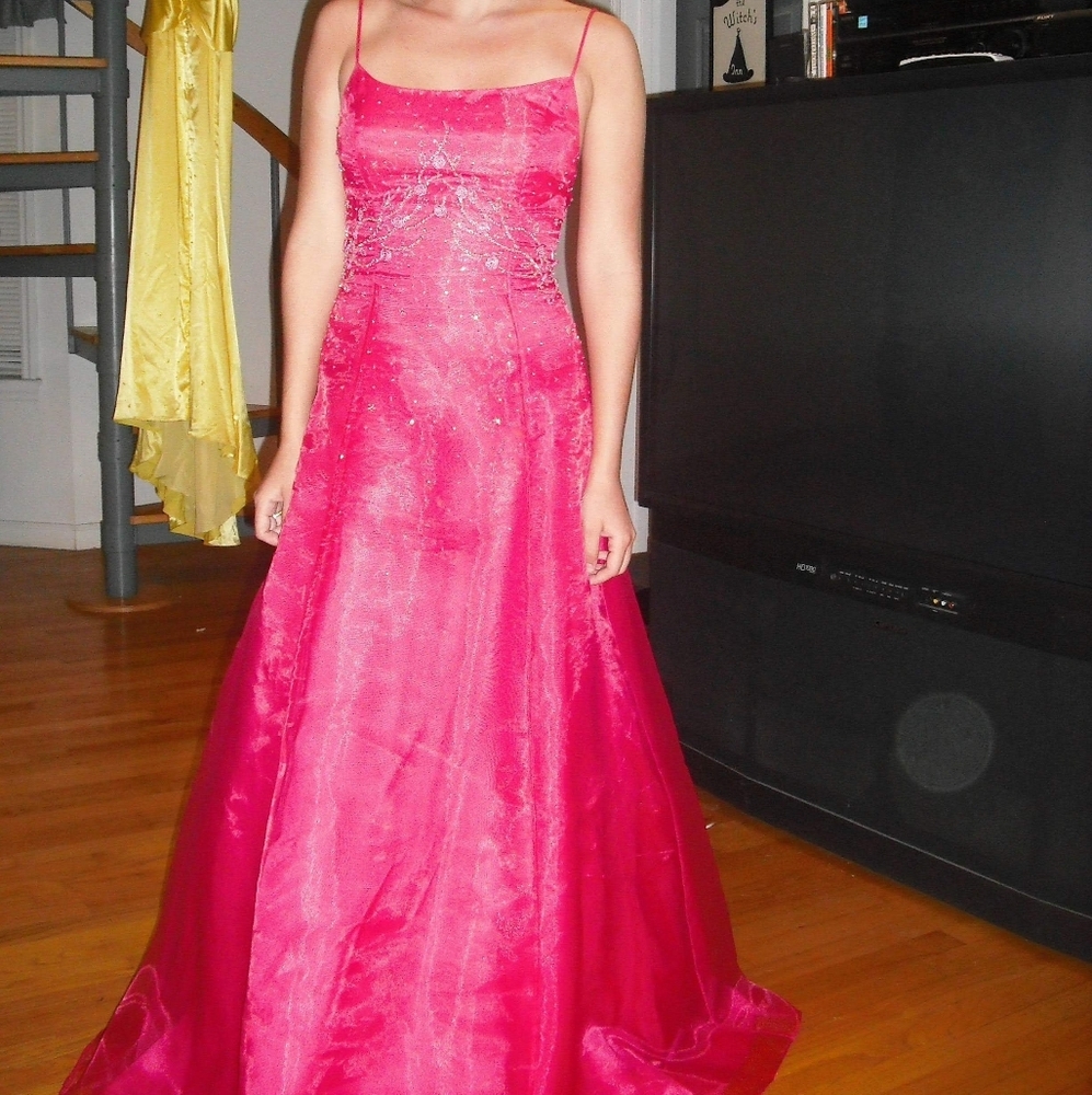 Pink A-Line Gown